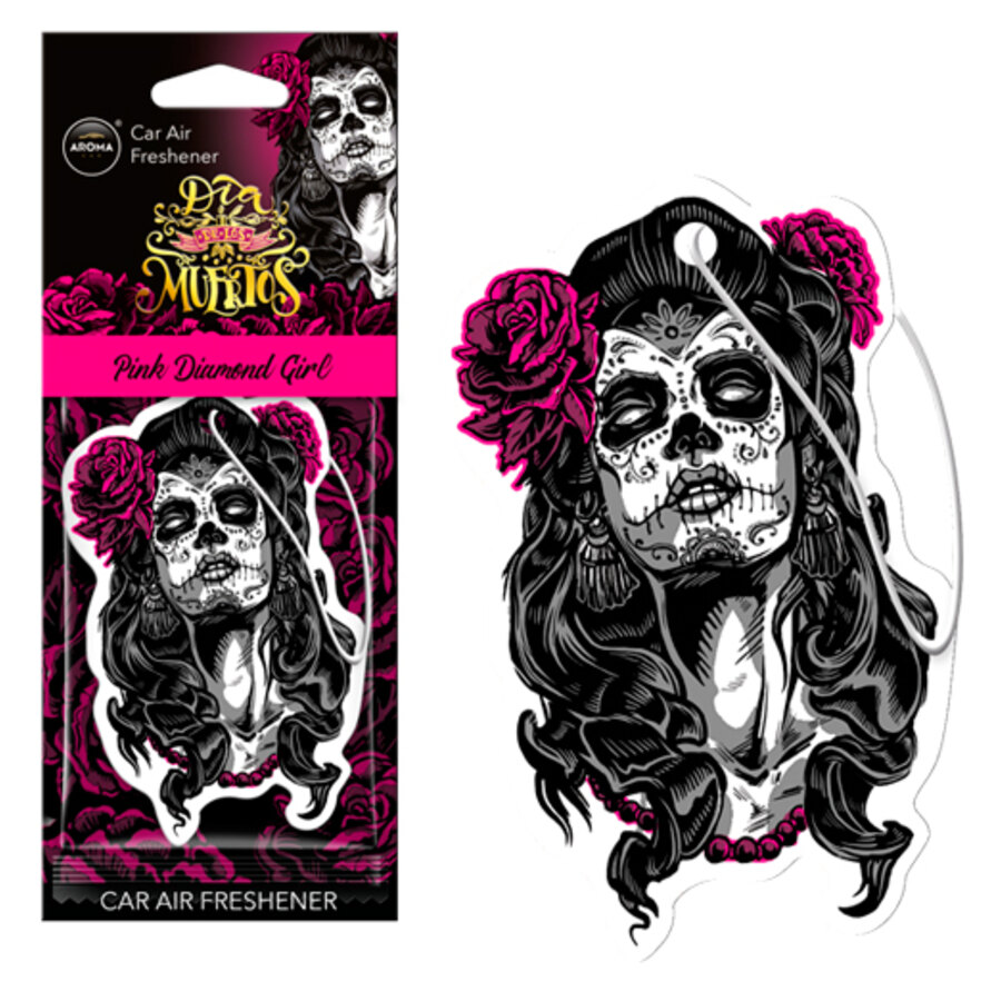 Dia De Los Muertos Girl Pink - AROMA CAR